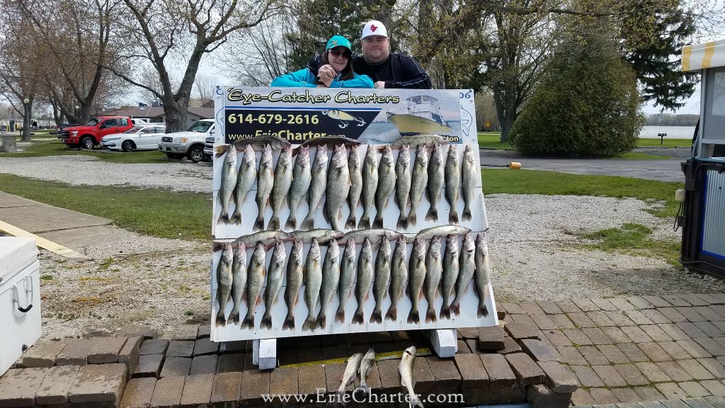 Lake Erie Fishing Charters - Great catch, but not everyone got in the picture!