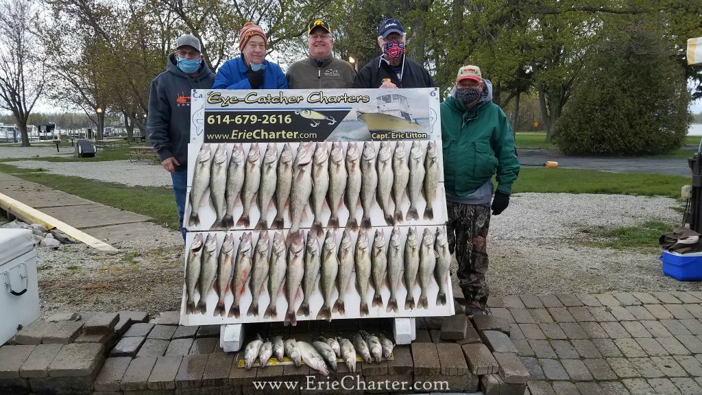 Lake Erie Fishing Charters - next day, same happy group!