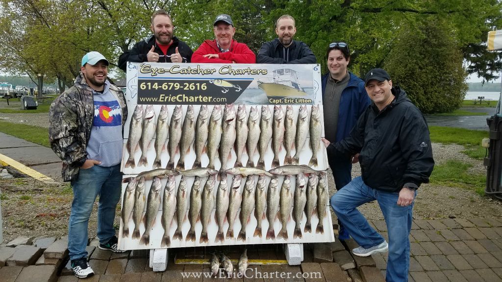 Lake Erie Fishing Charters - stuffin' the board!