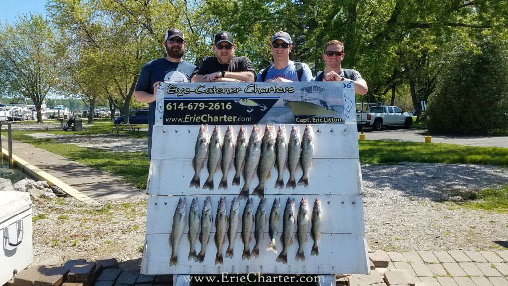 Lake Erie Fishing Charters - tricky fish this morning!