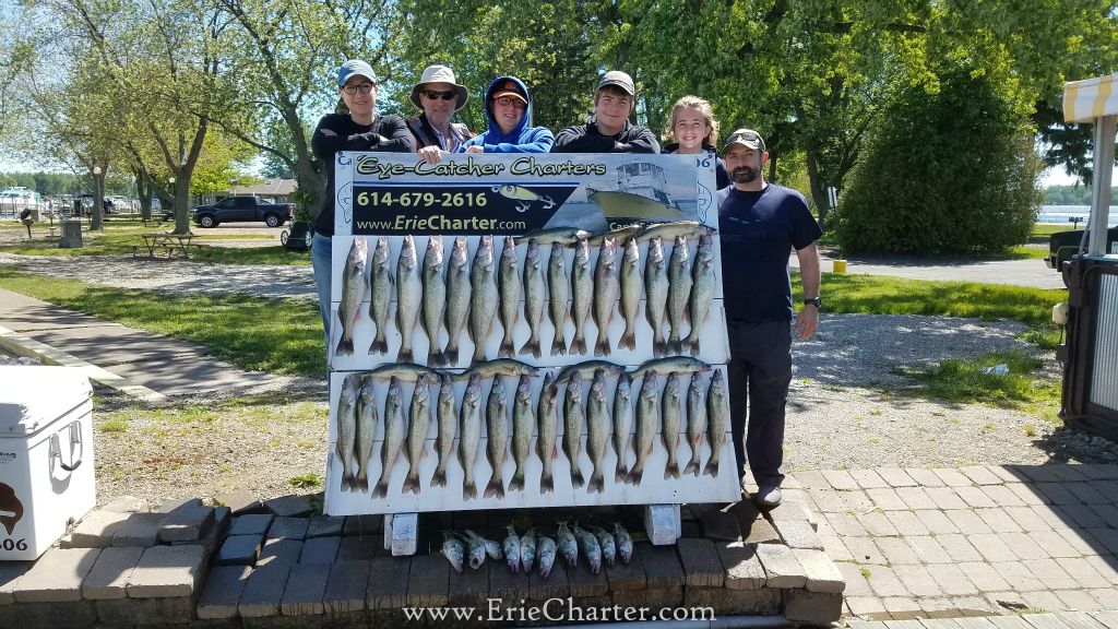 Lake Erie Fishing Charters - June 3 - amazing catch today!