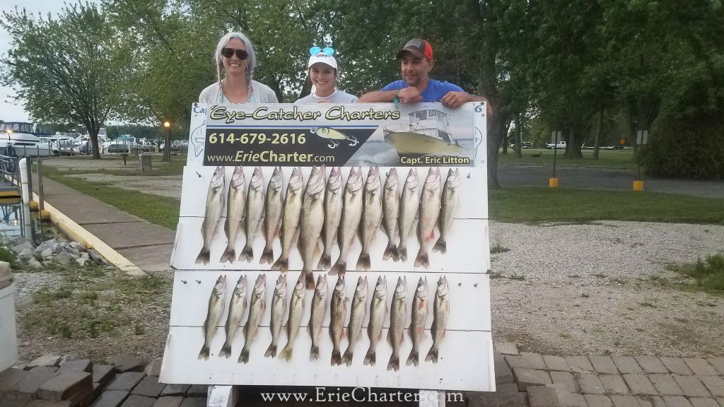 Lake Erie Fishing Charters - June 12 - afternoon, the HITS just keep on comin' !!!