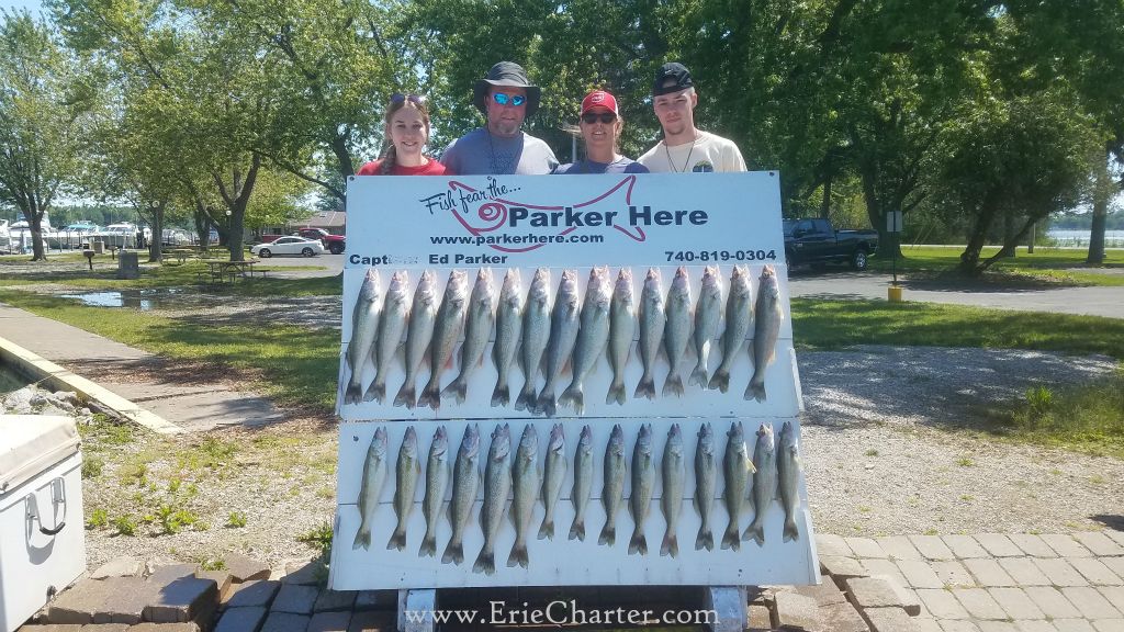 Lake Erie Fishing Charters - June 13 - trip for Parker Here