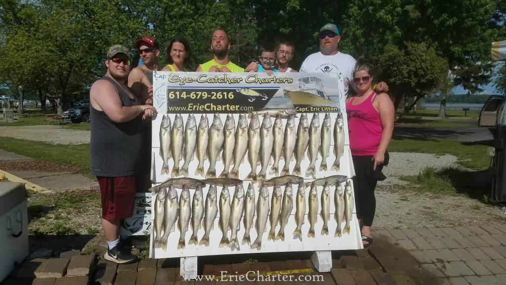 Lake Erie Fishing Charters - June 19 - The 'DJ' Crew!
