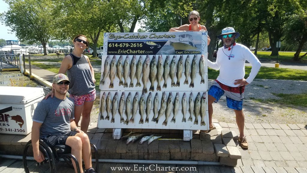 Lake Erie Walleye Charters - July 5 - Unbelievable Fishing!