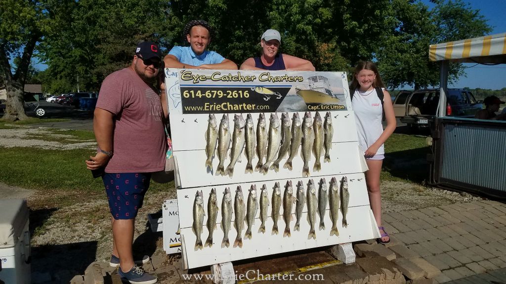 Lake Erie Walleye Charter - July 5 - afternoon trip.