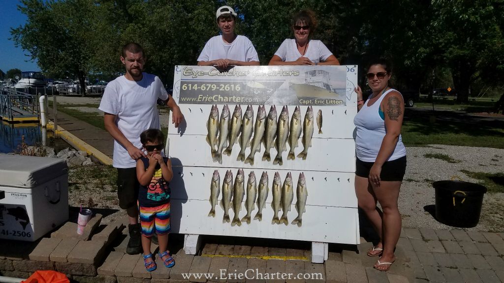 Lake Erie Walleye Charter - July 17 - afternoon trip!