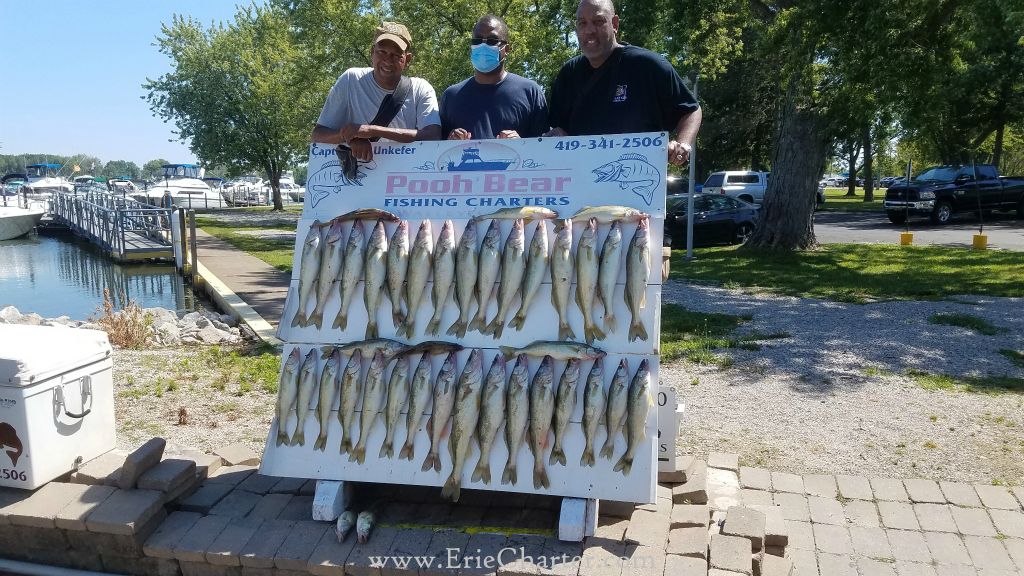 Lake Erie Walleye Charter - July 18 - ran for Pooh Bear again...