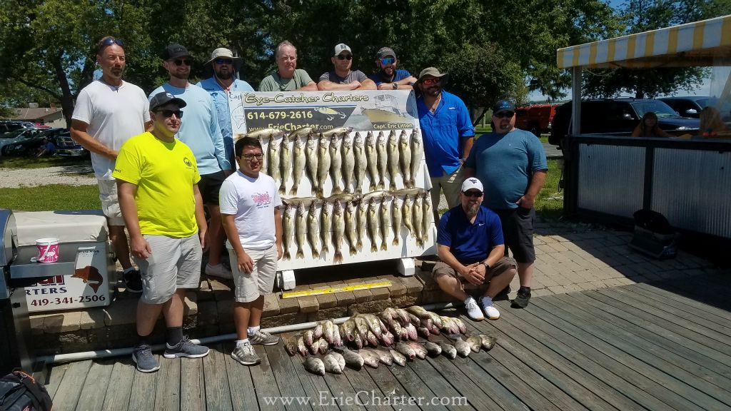 Lake Erie Fishing Charters - August 8 - Two boat group - LIMITS!!!