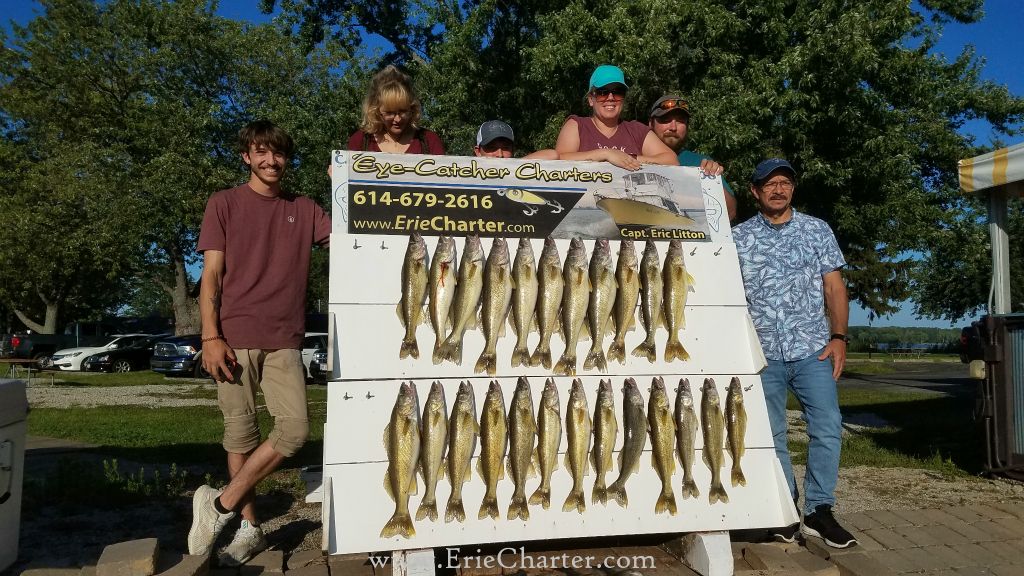 Lake Erie Fishing Charters - August 8 - afternoon trip!