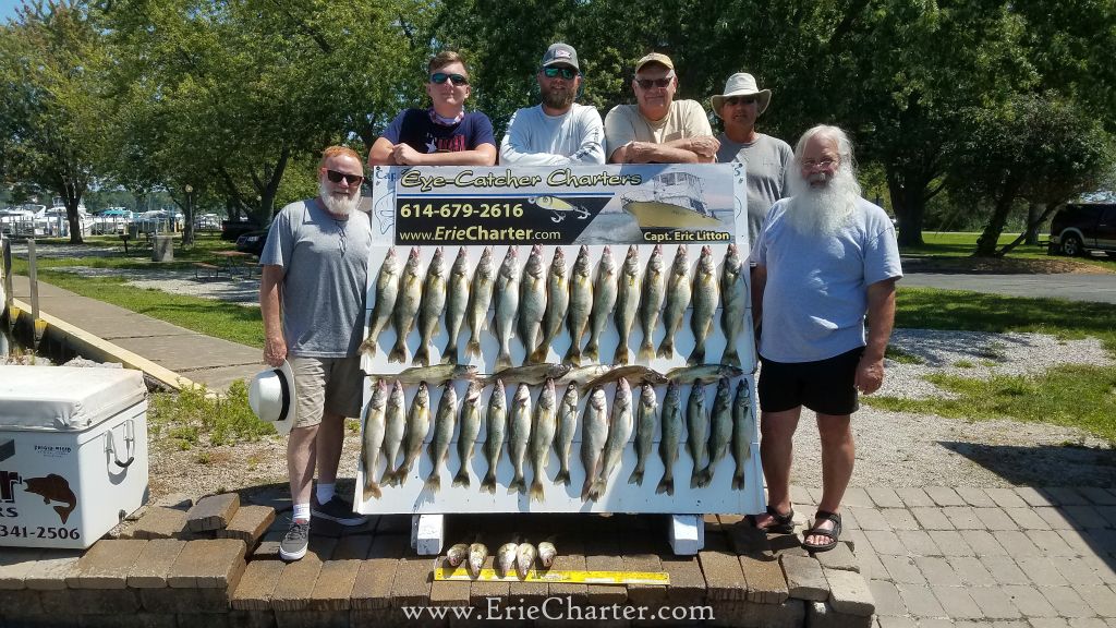 Lake Erie Fishing Charters - August 9 - SUMMER fishing is FANTASTIC!!!