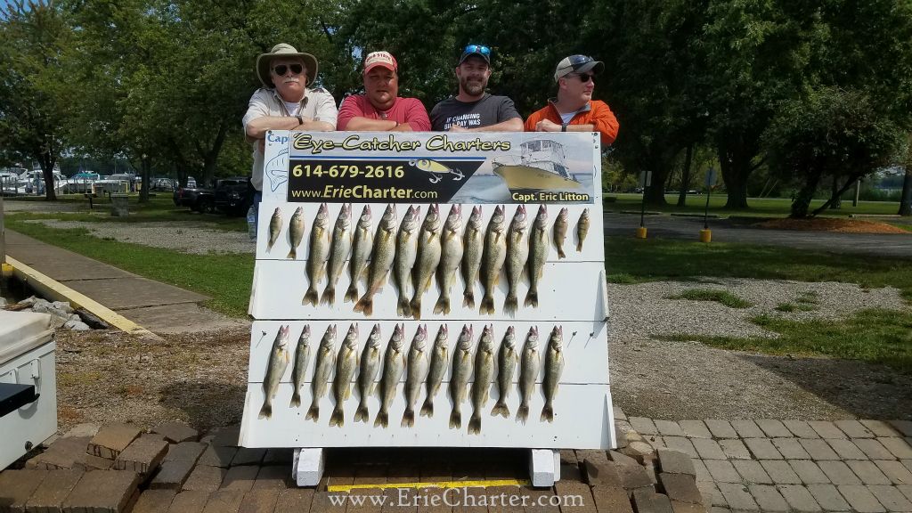 Lake Erie Fishing Charters - August 16 - LIMIT with BONUS PERCH!