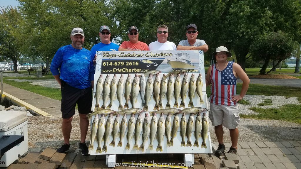 Lake Erie Fishing Charters - August 26 - INCREDIBLE SMASH!!!